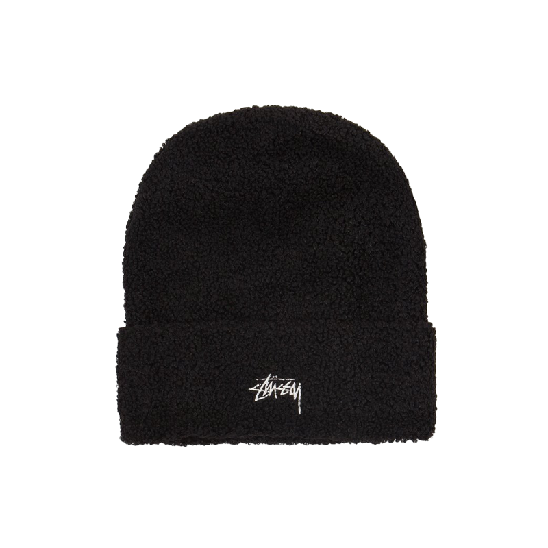 Stussy Boucle Fleece Beanie Black