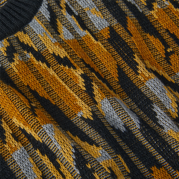 Polar Paul Knit Sweater Black Yellow