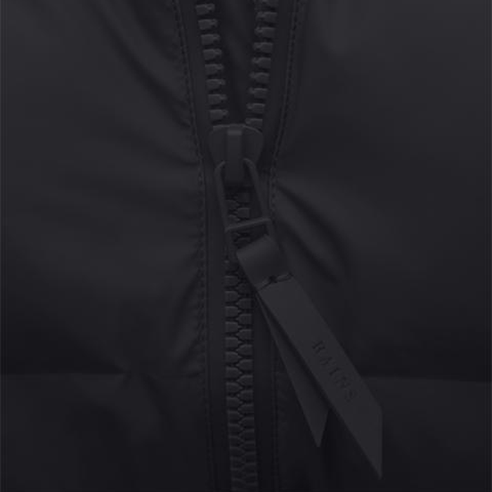 Rains Long Puffer Jacket Black