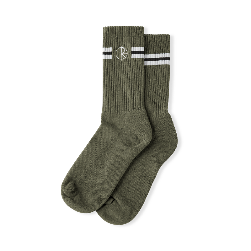 Polar Stroke Logo Socks Olive