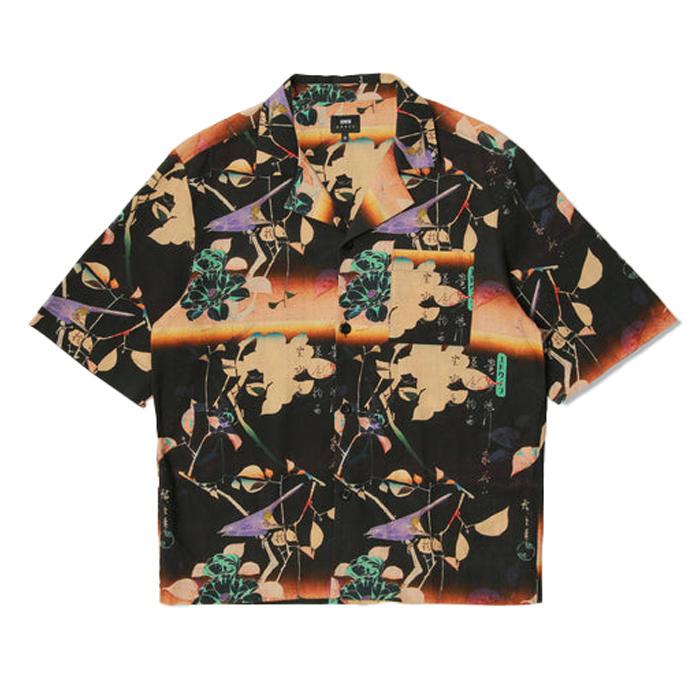 Edwin Hiroshige SS Shirt Dark AOP