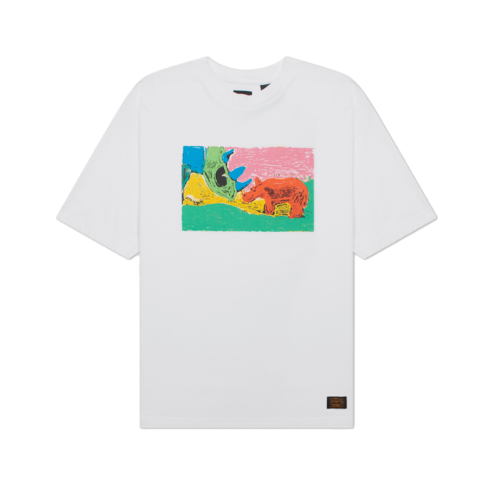 Levi's Skateboarding Painted Rhino Graphic Boxy Tee White