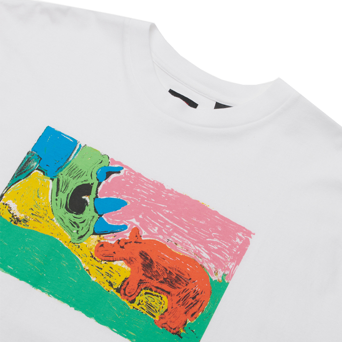 Levi's Skateboarding Painted Rhino Graphic Boxy Tee White