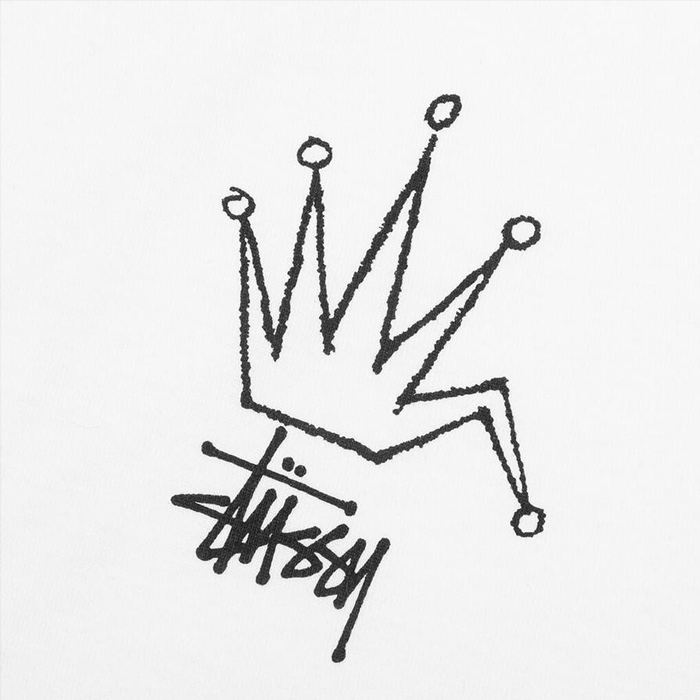 Stussy Broken Crown Tee White