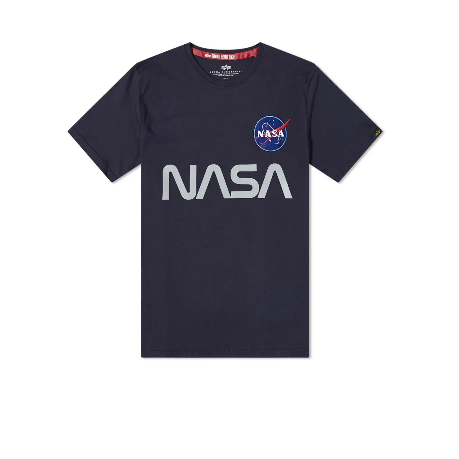 Alpha Industries NASA Reflective Tee Replica Blue