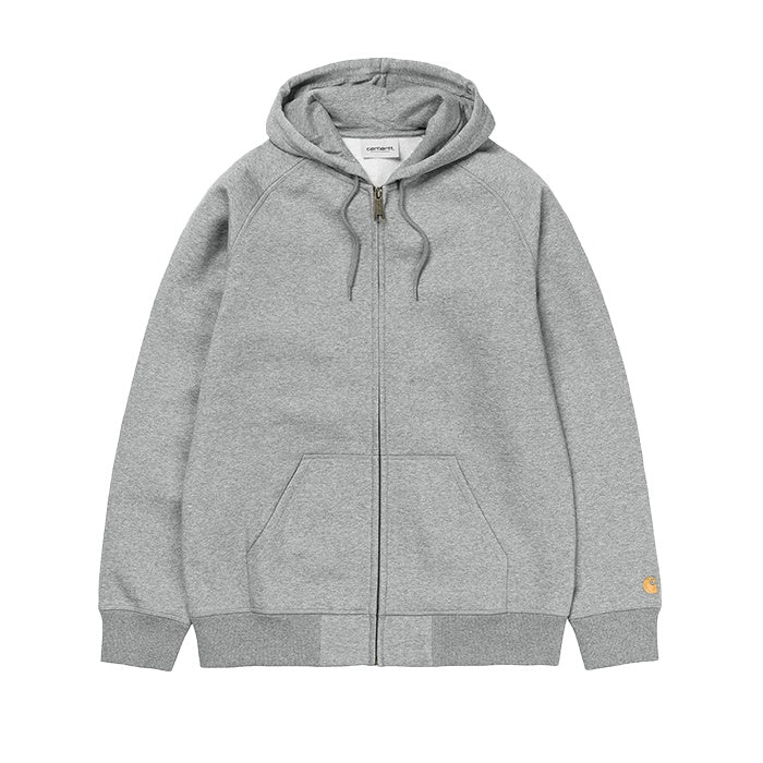Carhartt WIP Hooded Chase Jacket Grey Heather Gold