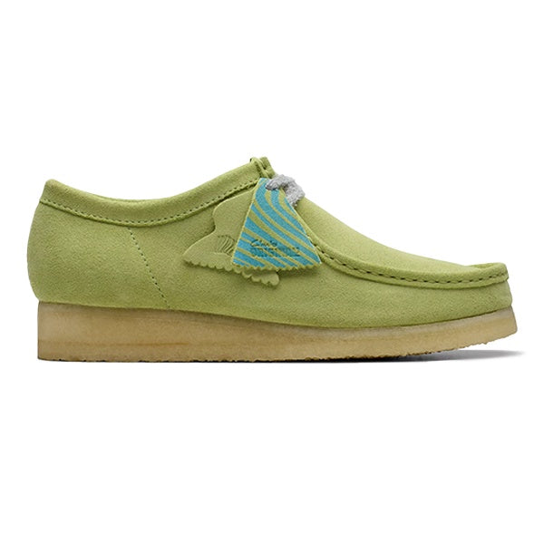 Clarks Wallabee Pale Lime Suede