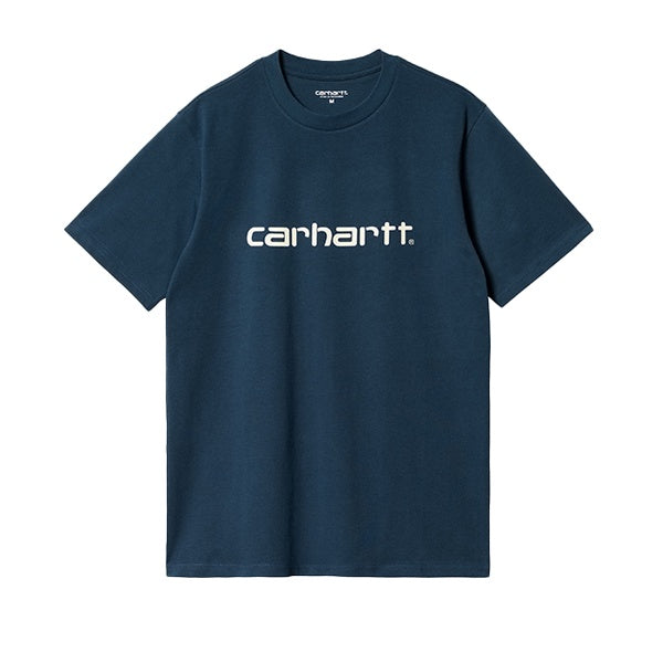 Carhartt WIP SS Script T shirt Squid Salt