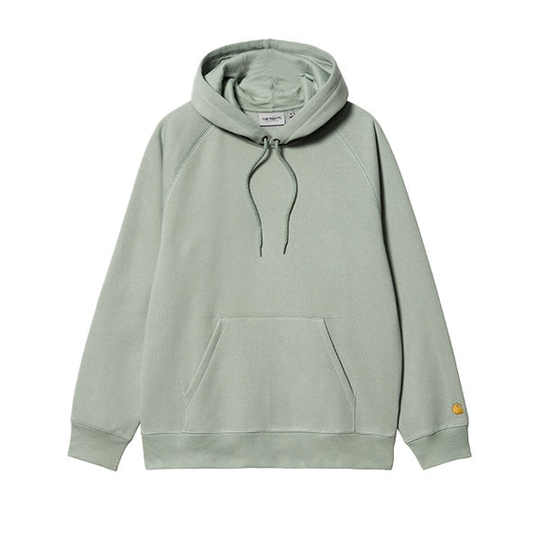 Carhartt WIP Hooded Chase Sweat Glassy Teal Gold