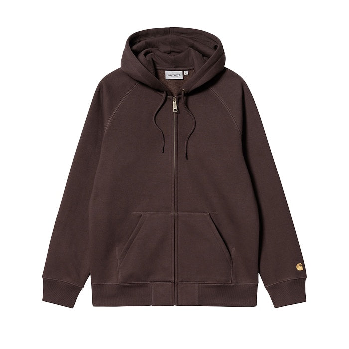 Carhartt WIP Hooded Chase Jacket Dark Umber Gold