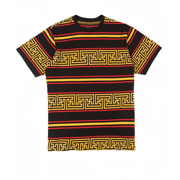 Maharishi Striped T-Shirt Flare Red