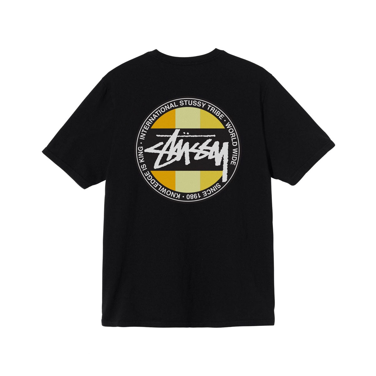 Stussy Classic Dot Pig. Dyed Tee Black