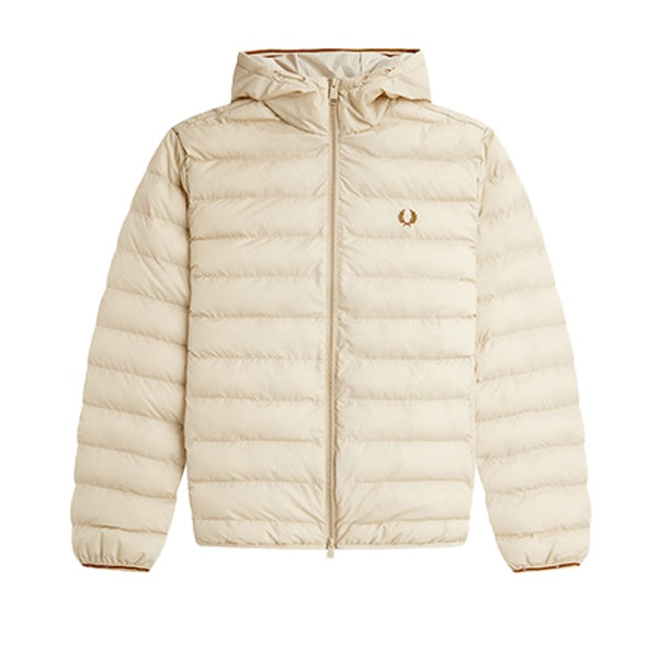 Fred Perry Hooded Insulated Jacket Oatmeal