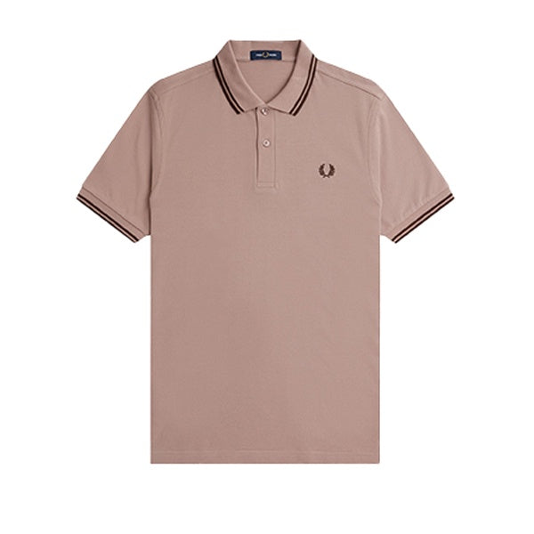 Fred Perry Twin Tipped Shirt Dark Pink