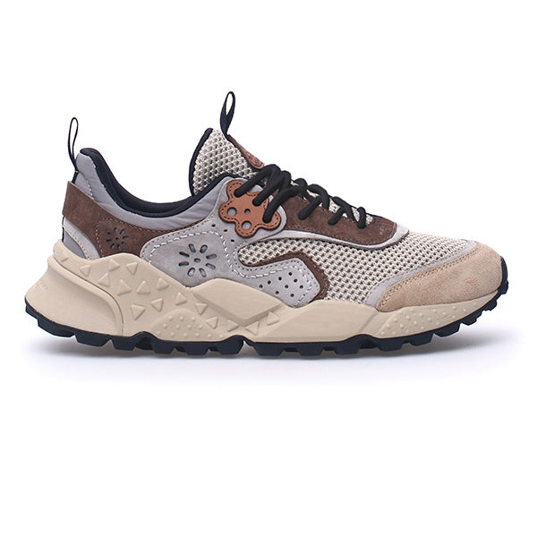 Flower Mountain Calzature Kotetsu Man Suede Mesh Beige Grey