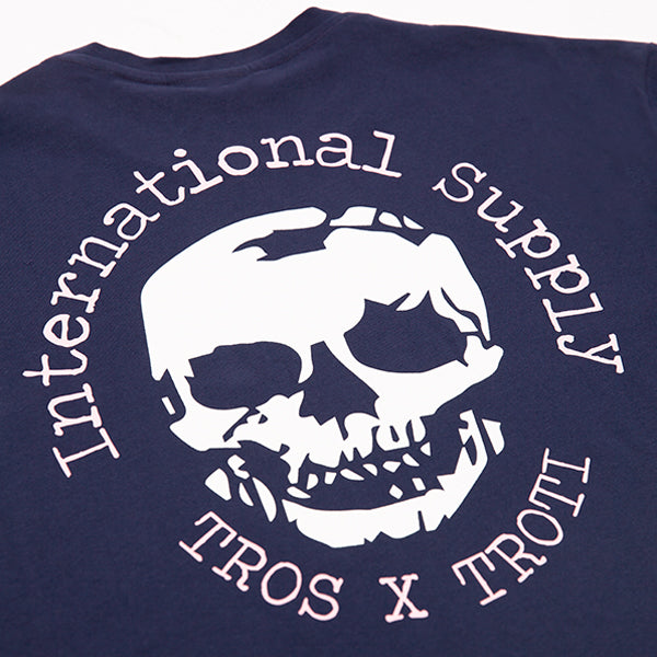 Kong International Skull Tros X Troti T shirt Navy