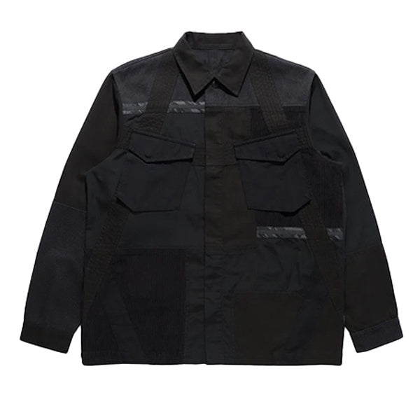 Maharishi Tugihagi Patchwork Tobi Shirt Black