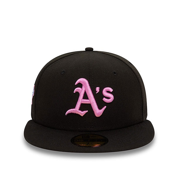 New Era Oakland Athletics Style Activist Black 59FIFTY Fitted Cap Black Pink
