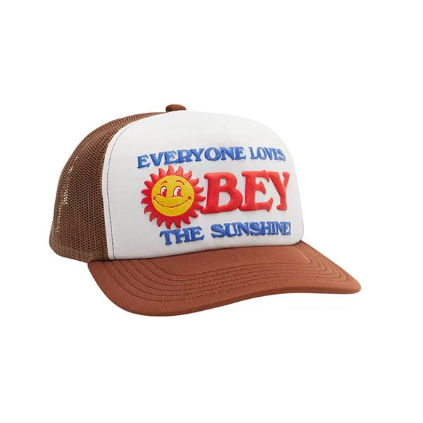 Obey Sunshine Foam Trucker Cap Brown