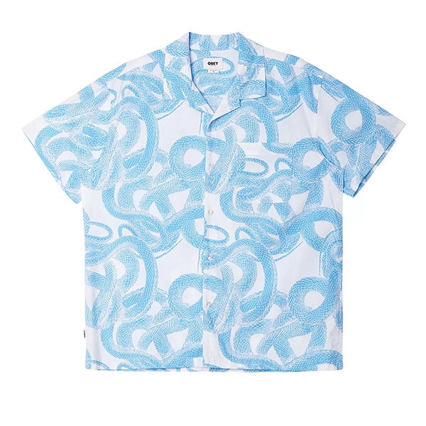 Obey Slither Woven Shirt White