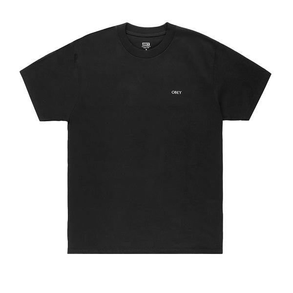 Obey Ripped Icon T Shirt Black