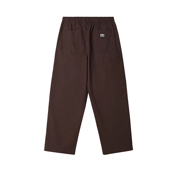 Obey Big Easy Canvas Pant Dark Brown