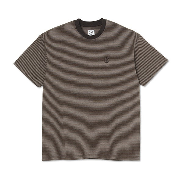 Polar Dizzy Stripe Tee Chocolate