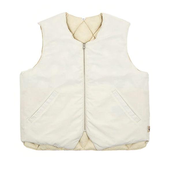 Stussy Reversible Quilted Vest Cream