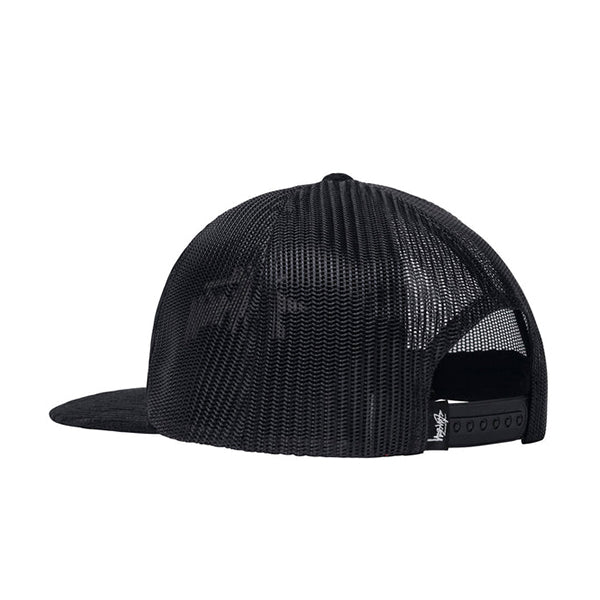 Stussy Corduroy Trucker Cap Black