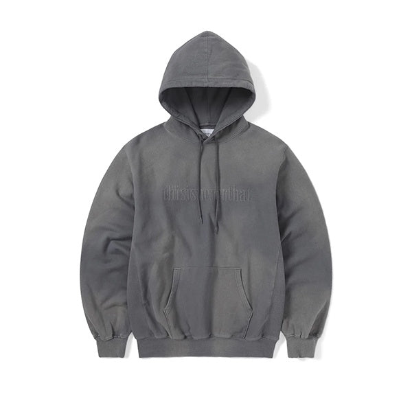 thisisneverthat Faded Embroidery Hoodie Grey