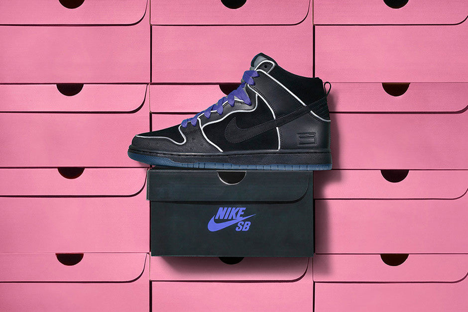 Nike SB Box Dunk High QS - Black/Purple