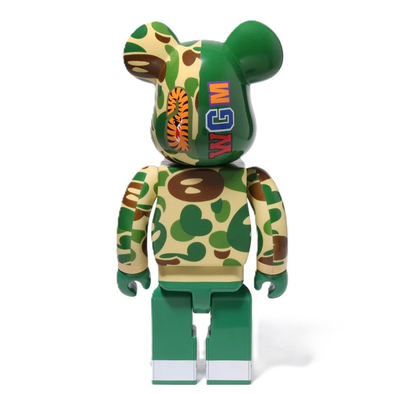 Medicom Toy 400% & 100% Bearbrick - Bape Baby Milo Camo Shark by A Bathing Ape