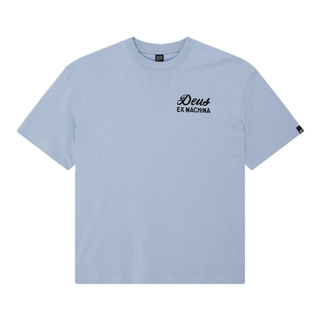 Deus Harajuku Sign Tee Cerulean Blue
