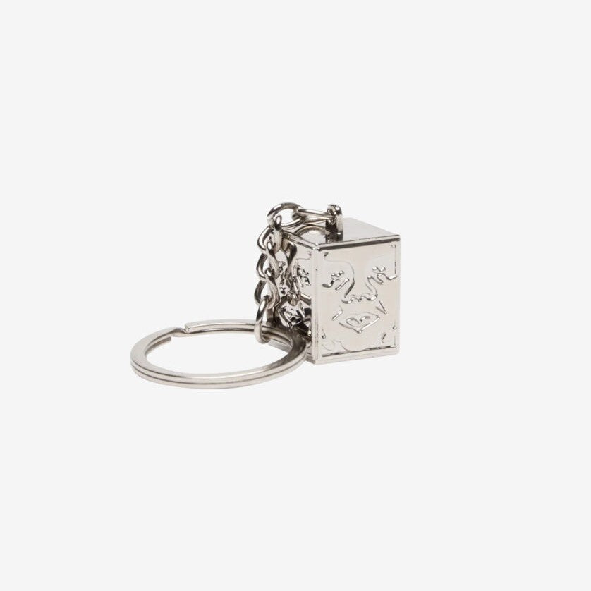 Obey Icon Face Cube Key Chain