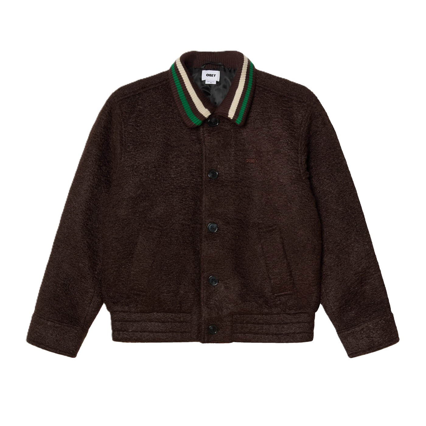 Obey Arden Blouson Jacket Java Brown
