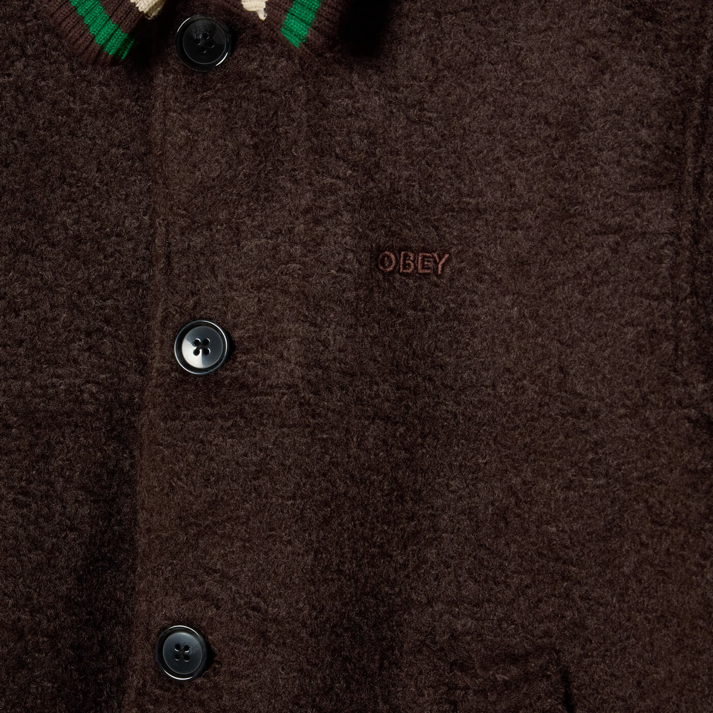 Obey Arden Blouson Jacket Java Brown
