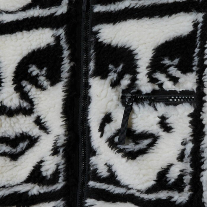 Obey Repeated Icon Sherpa Jacket