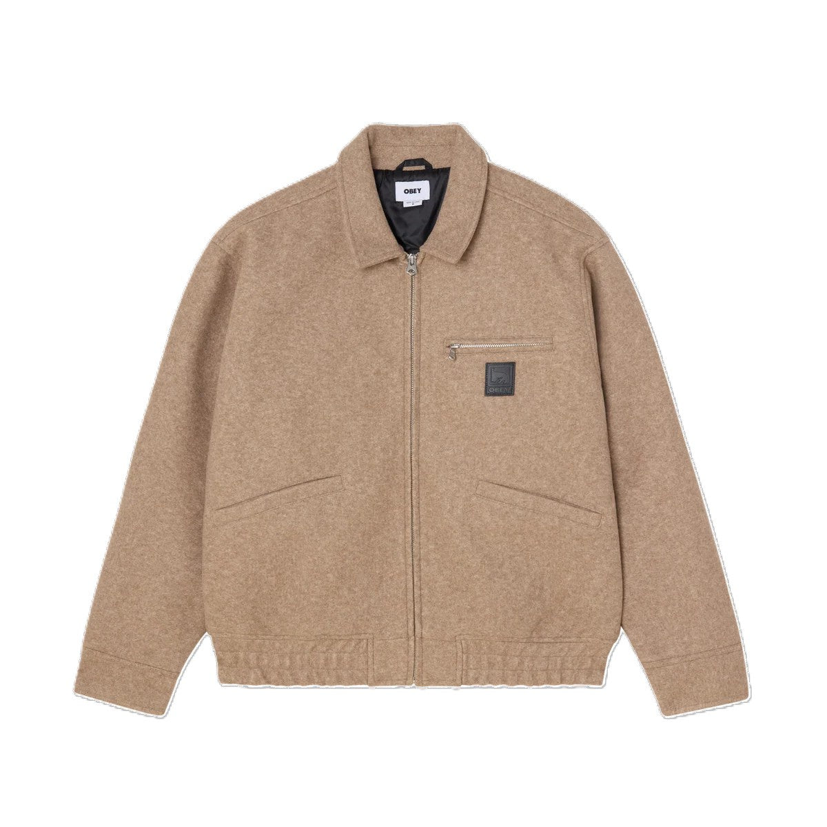 Obey Ledger Blouson Jacket Latte