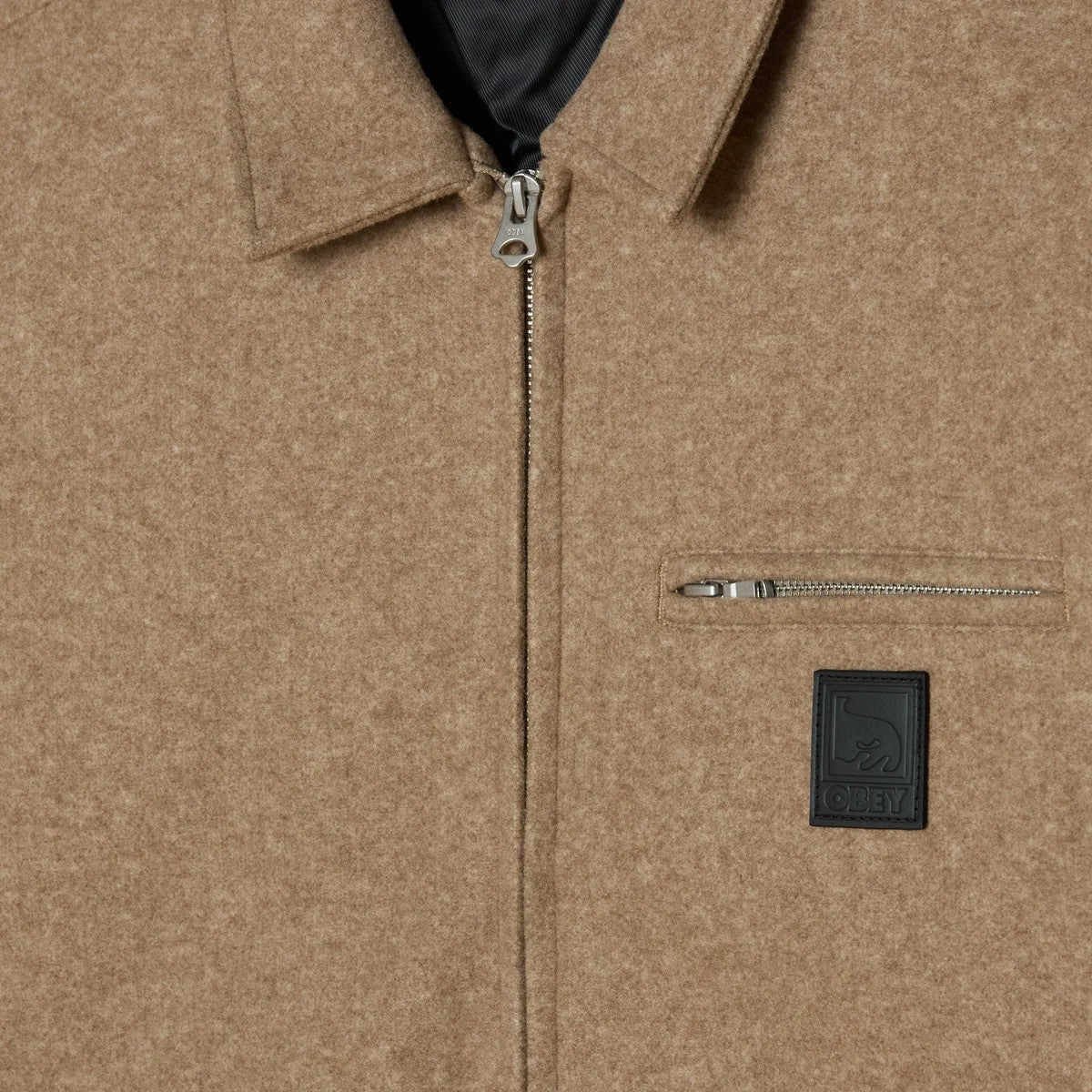Obey Ledger Blouson Jacket Latte