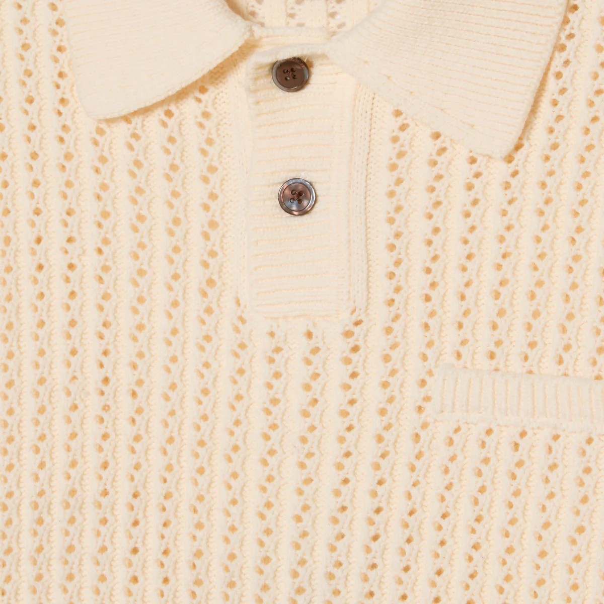 Obey Duane Polo Sweater Natural