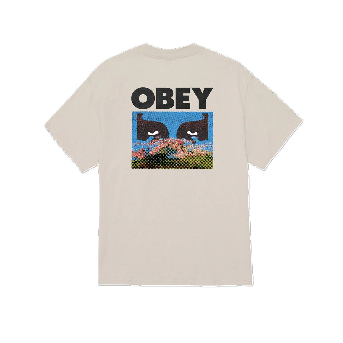 Obey In A Different Place Tee Silver Grey