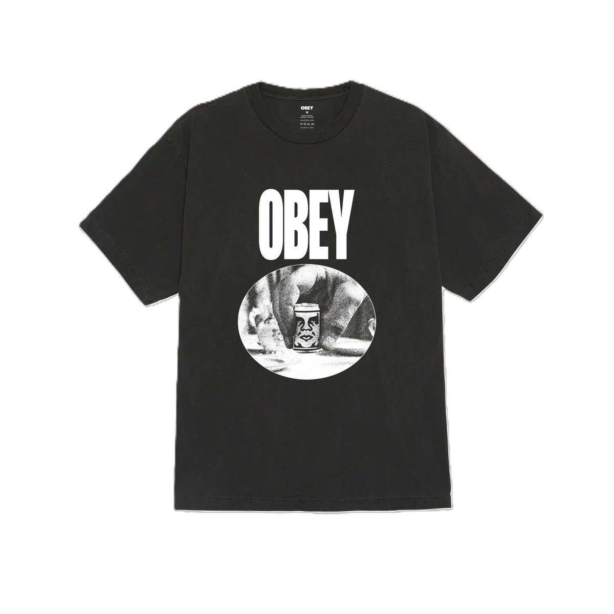 Obey Can Pigment T-Shirt Dusty Black