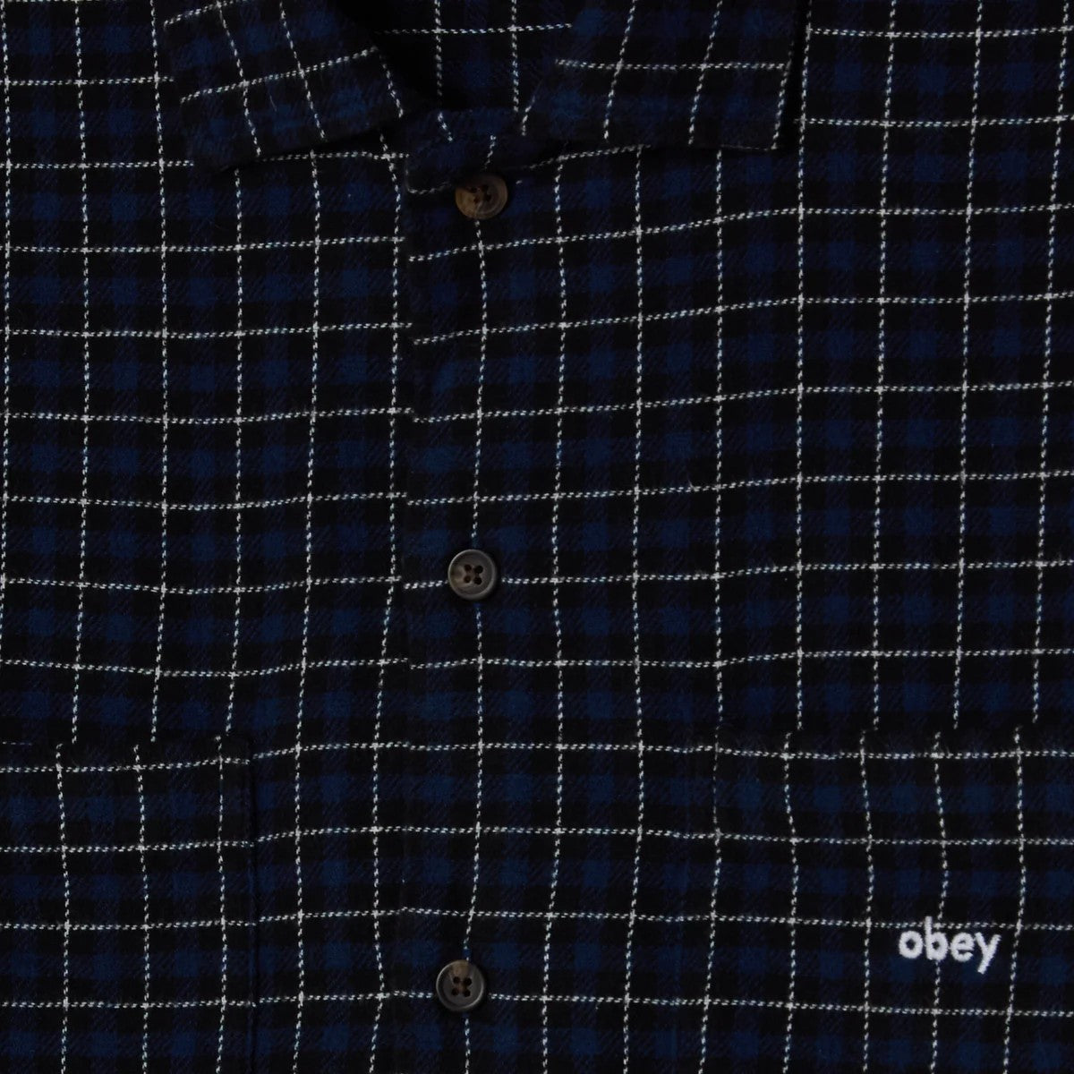 Obey Adams Shirt Navy Multi
