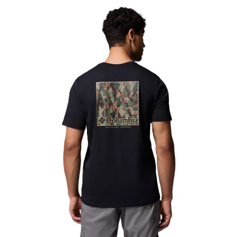 Columbia North Cascades T-Shirt Black Framed Treebark