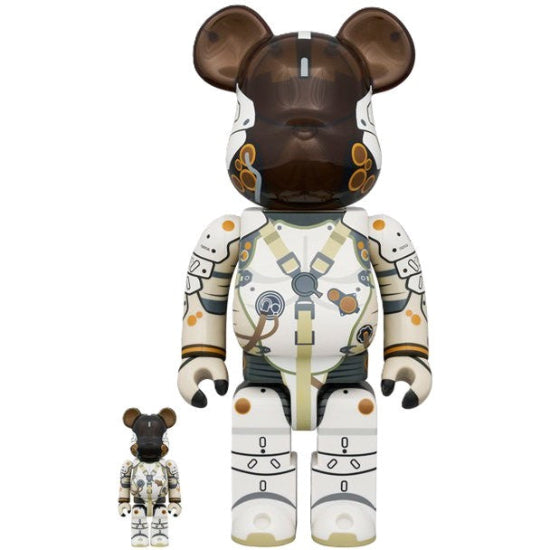 Medicom Toy 400% & 100% Bearbrick set - LUDENS by Hideo Kojima (Japan edition)