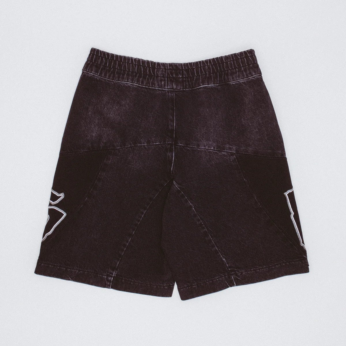 Moto Cotton Twill Shorts Black