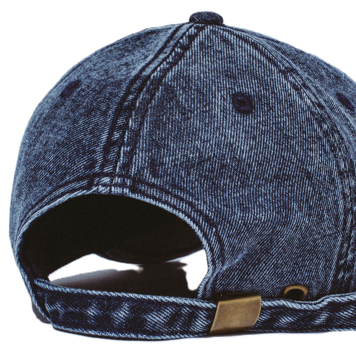 Three Spiral Washed Denim 6-Panel Hat