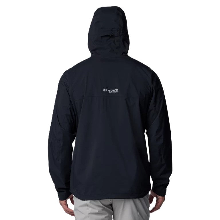 Columbia Ampli-Dry II Waterproof Hiking Shell Jacket Black