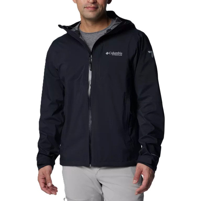 Columbia Ampli-Dry II Waterproof Hiking Shell Jacket Black