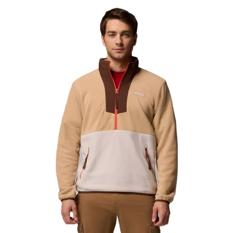 Columbia Sequoia Grove Half Zip Fleece Canoe Dark Stone Tobacco